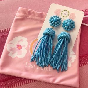 Lisi Lerch Turquoise Tassel Earrings